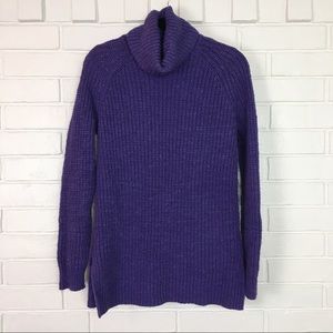 Ralph Lauren Purple Oversized Knit Turtleneck